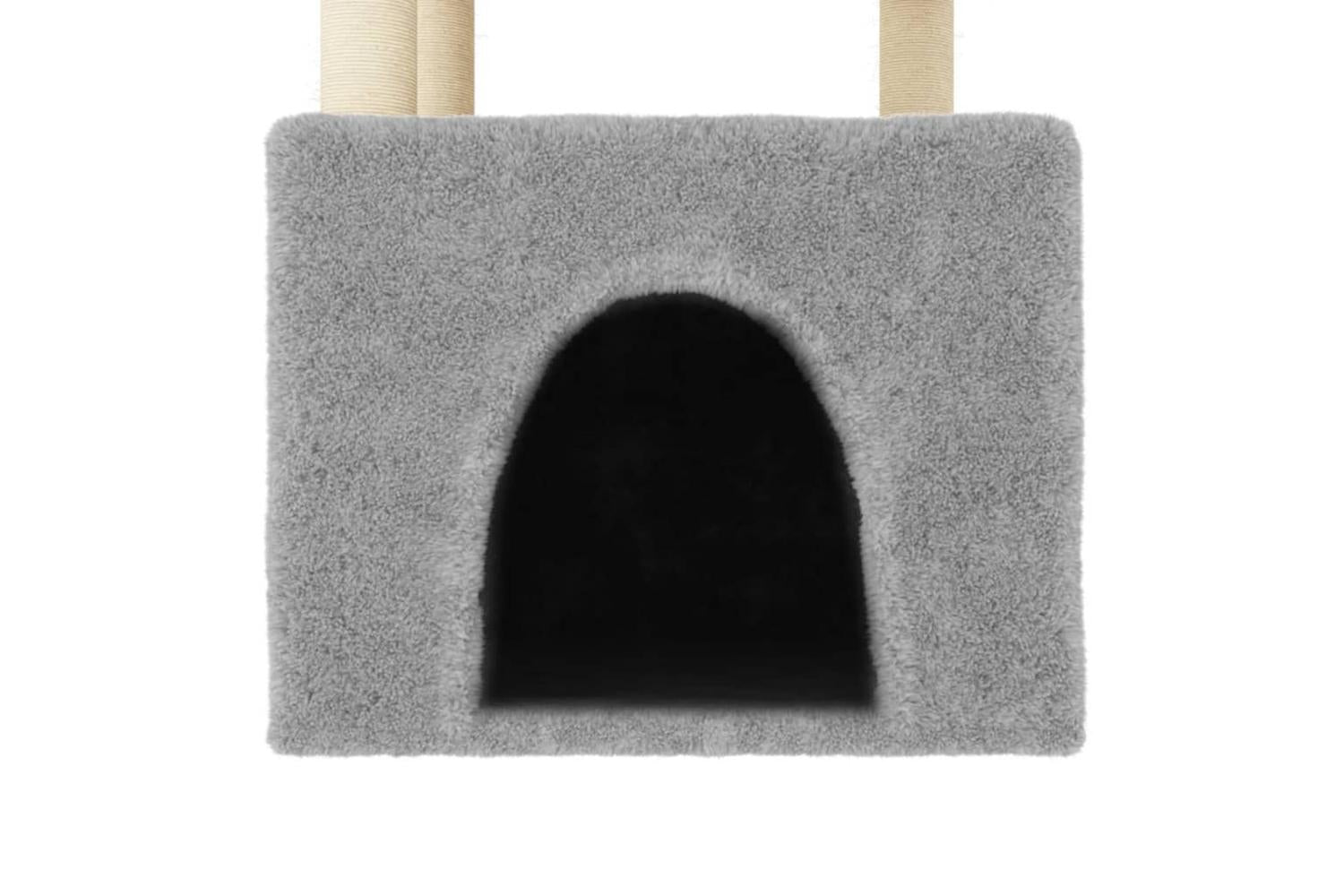 Cat Tree With Sisal Scratching Posts Light Grey 1095 Cm-5