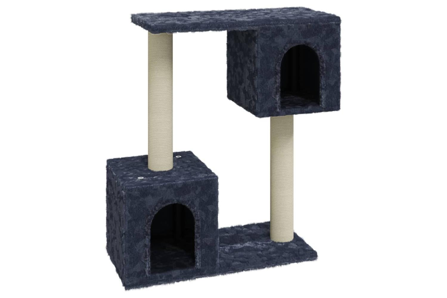 Cat Tree With Sisal Scratching Posts Dark Grey 60 Cm-2