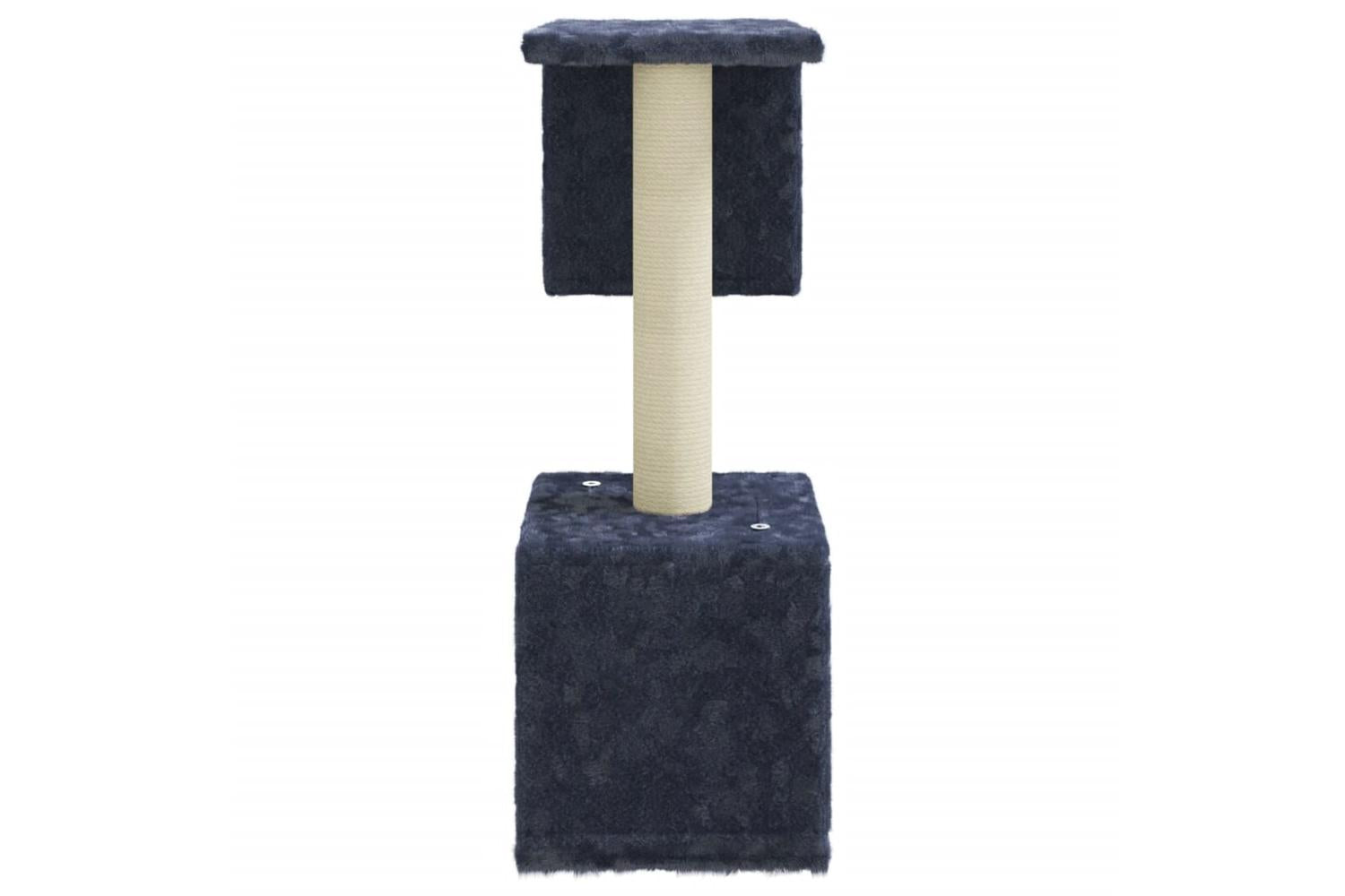 Cat Tree With Sisal Scratching Posts Dark Grey 60 Cm-4