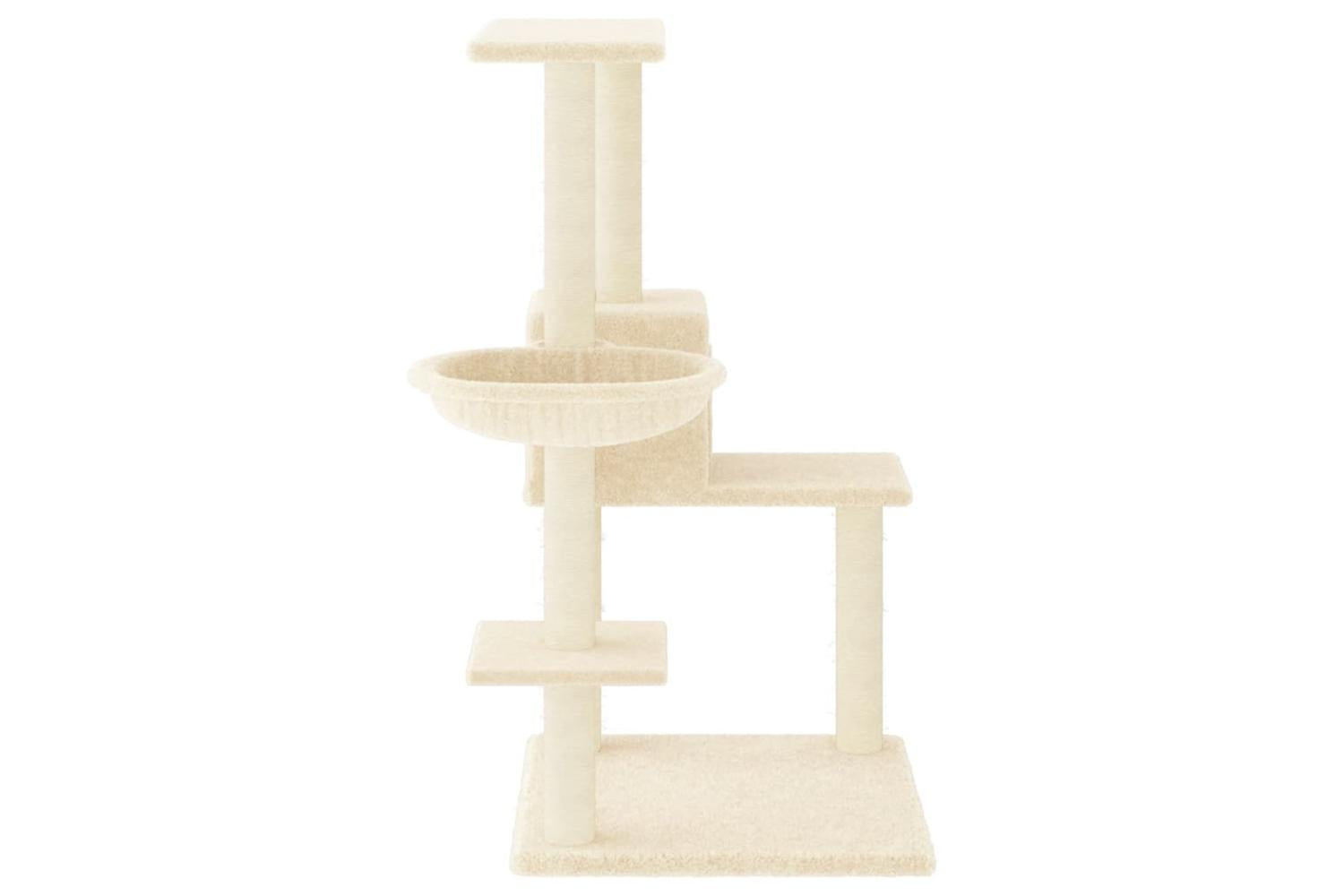Cat Tree With Sisal Scratching Posts Cream 95 Cm-4