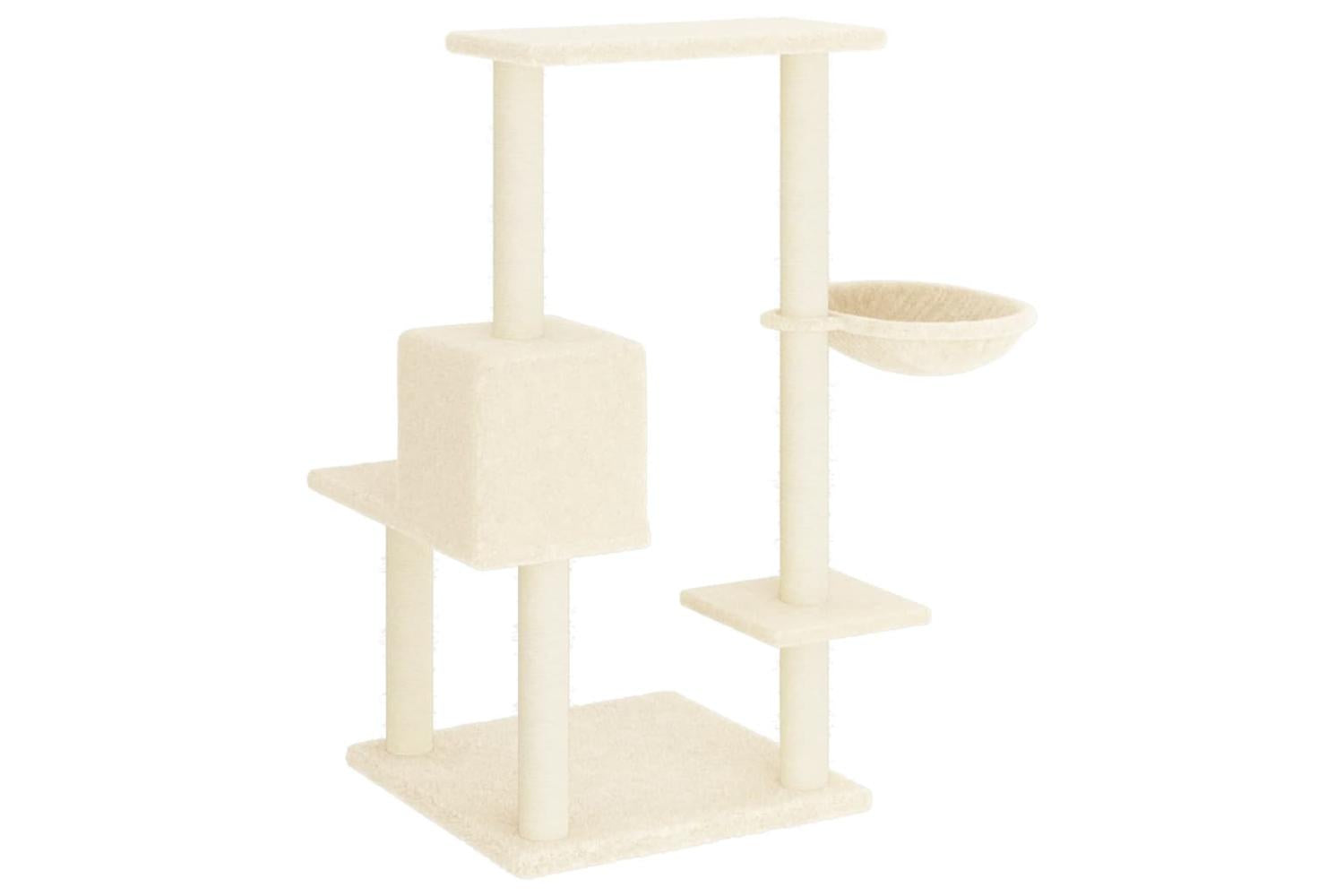Cat Tree With Sisal Scratching Posts Cream 95 Cm-5