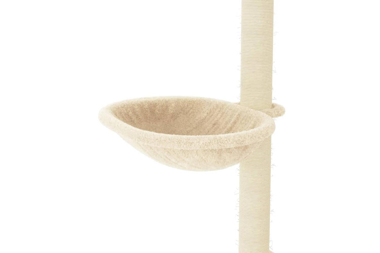Cat Tree With Sisal Scratching Posts Cream 95 Cm-7