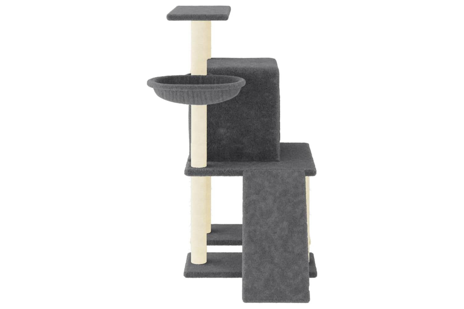 Cat Tree With Sisal Scratching Posts Dark Grey 965 Cm-4