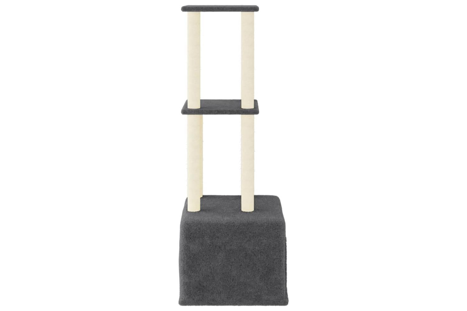 Cat Tree With Sisal Scratching Posts Dark Grey 1335 Cm-4