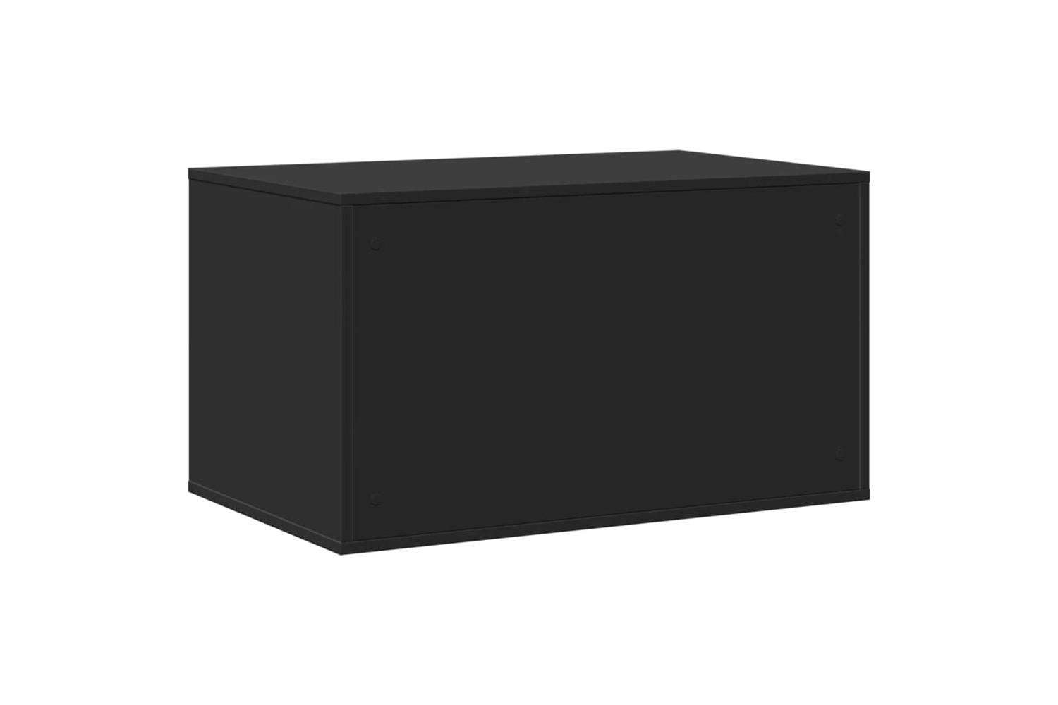 Cat Litter Box Enclosure Black 80x50x45 Cm Engineered Wood-7