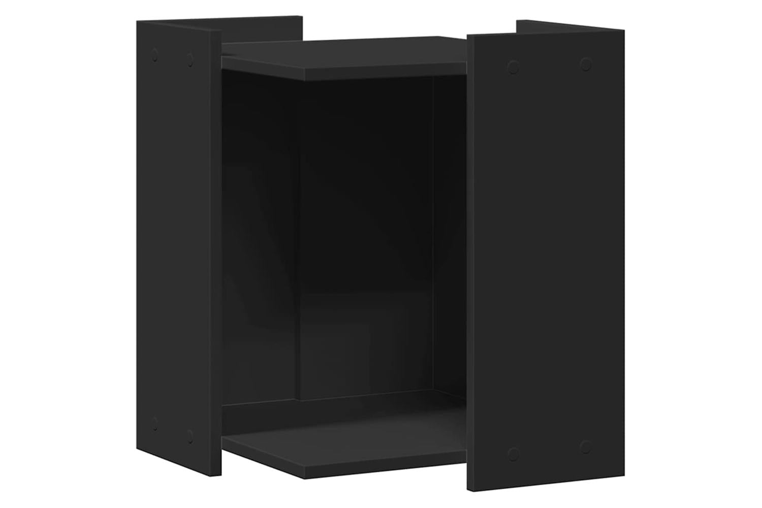 Cat Litter Box Enclosure Black 42x42x51 Cm Engineered Wood-2