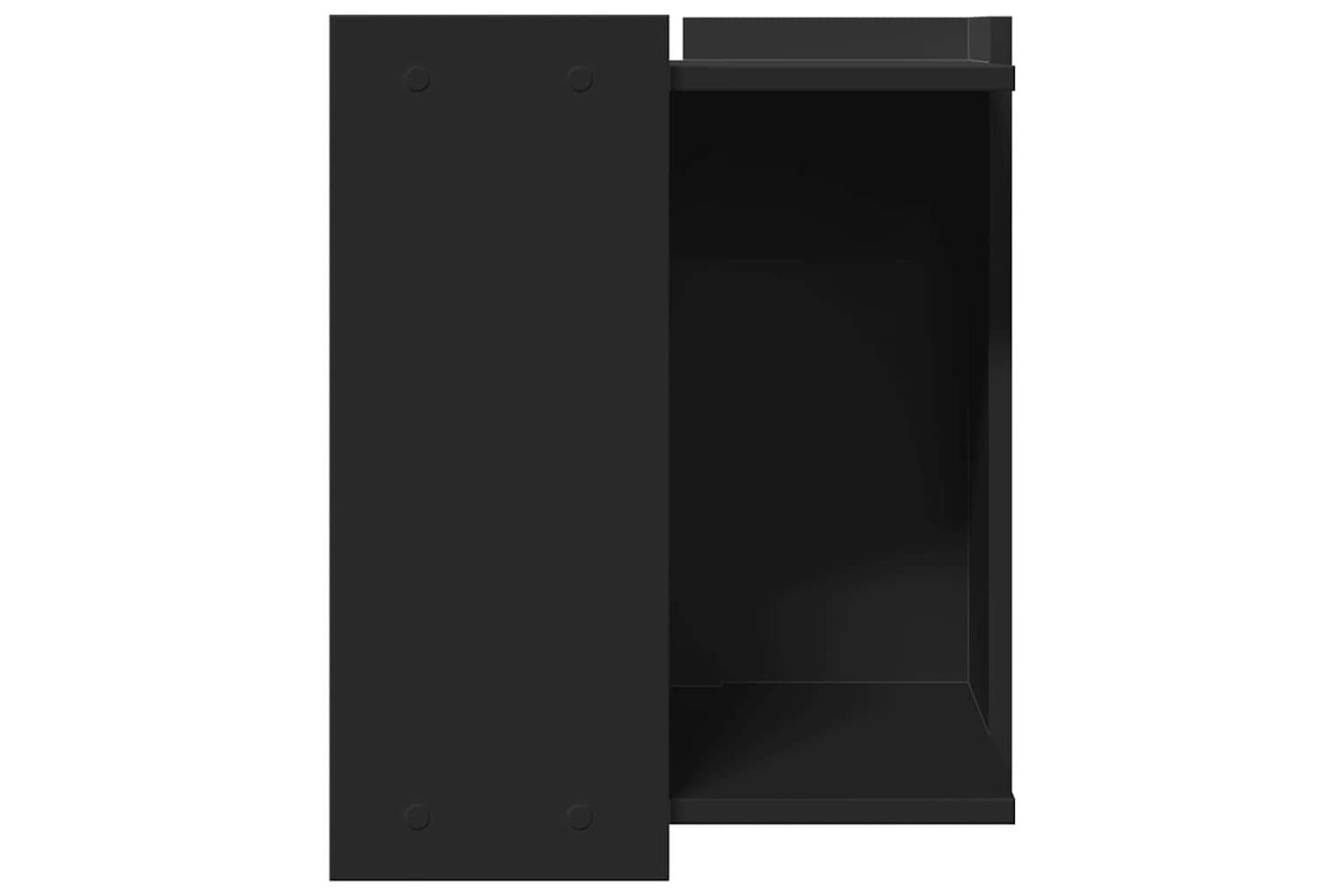 Cat Litter Box Enclosure Black 42x42x51 Cm Engineered Wood-5