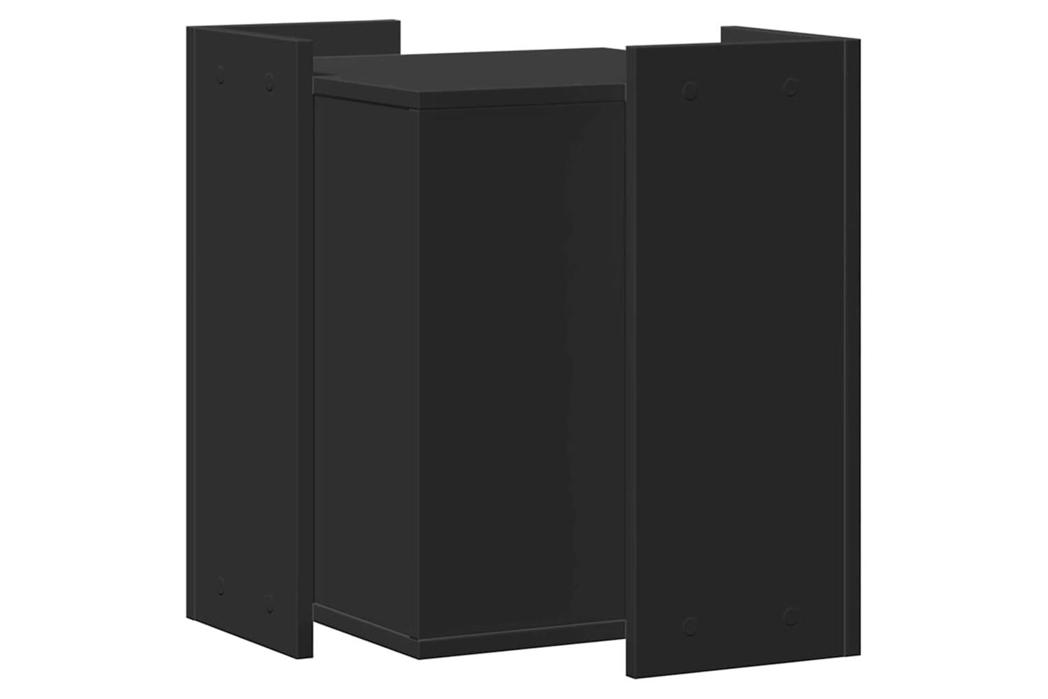 Cat Litter Box Enclosure Black 42x42x51 Cm Engineered Wood-6