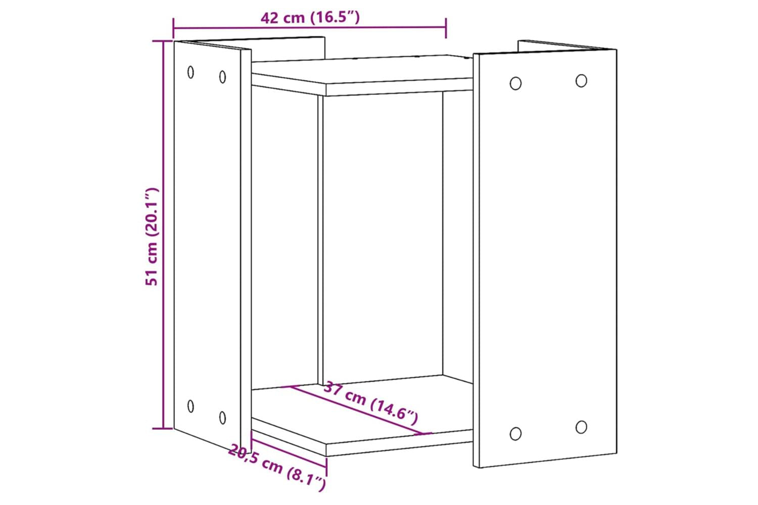 Cat Litter Box Enclosure Black 42x42x51 Cm Engineered Wood-9