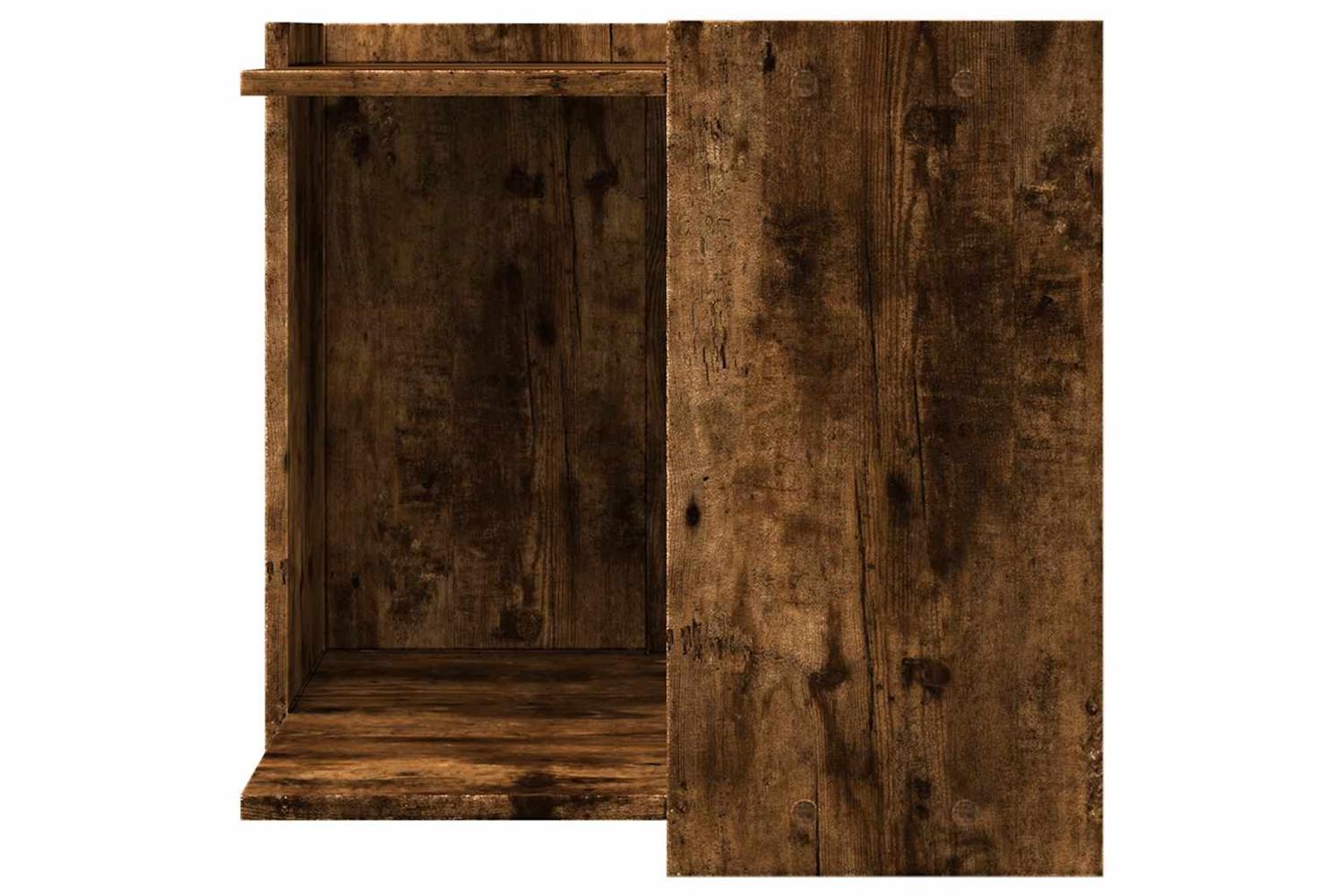 Cat Litter Box Enclosure Smoked Oak 53x53x51 Cm Engineered Wood-4
