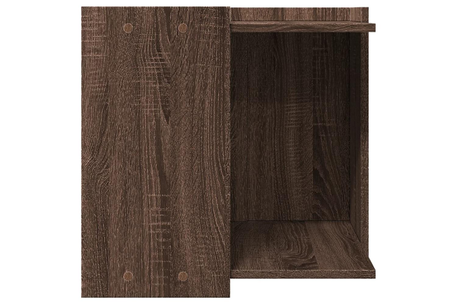 Cat Litter Box Enclosure Brown Oak 53x53x51 Cm Engineered Wood-5