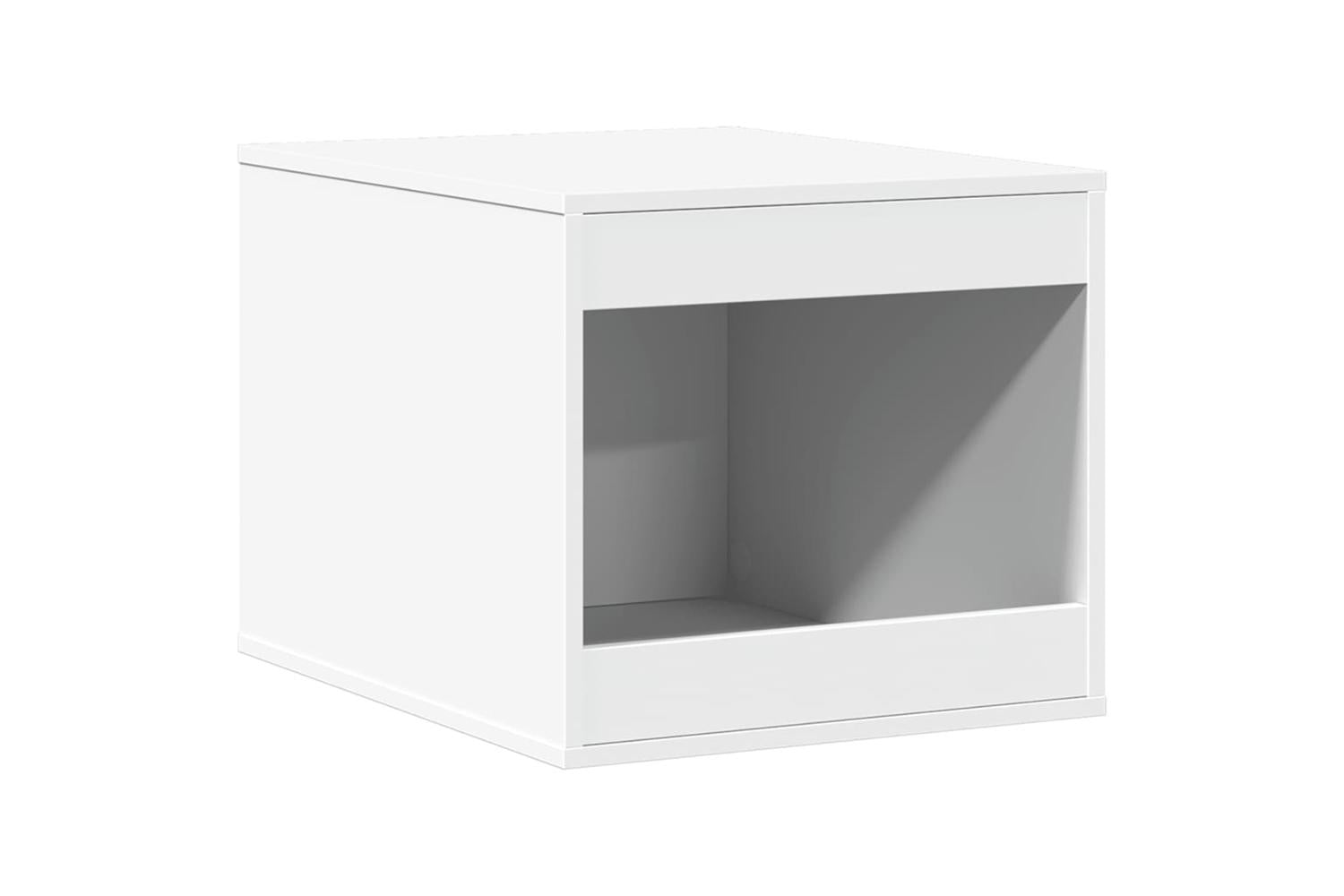 Cat Litter Box Enclosure White 47x59x42 Cm Engineered Wood-2