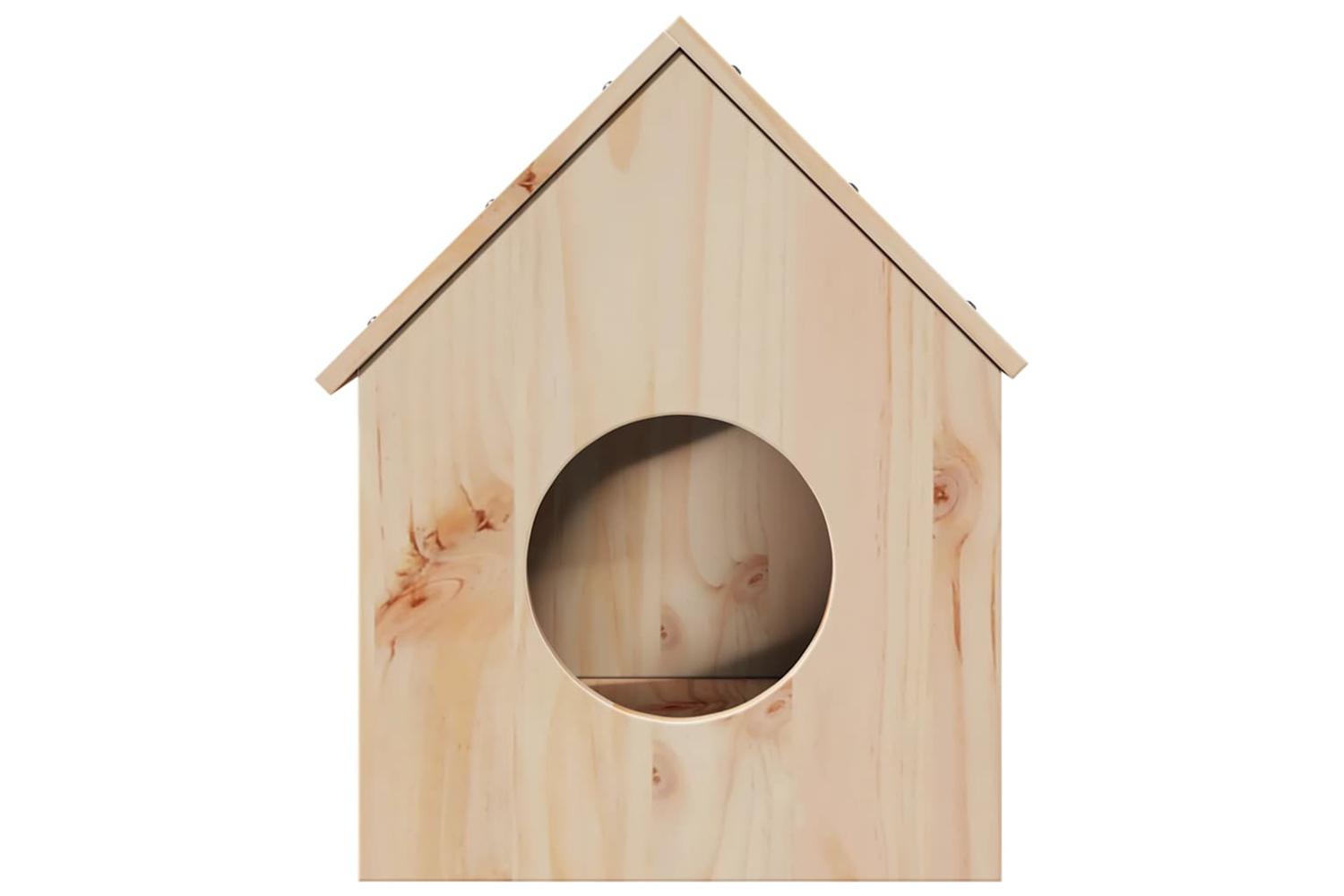 Cat House 41x50x50 Cm Solid Wood Pine-3