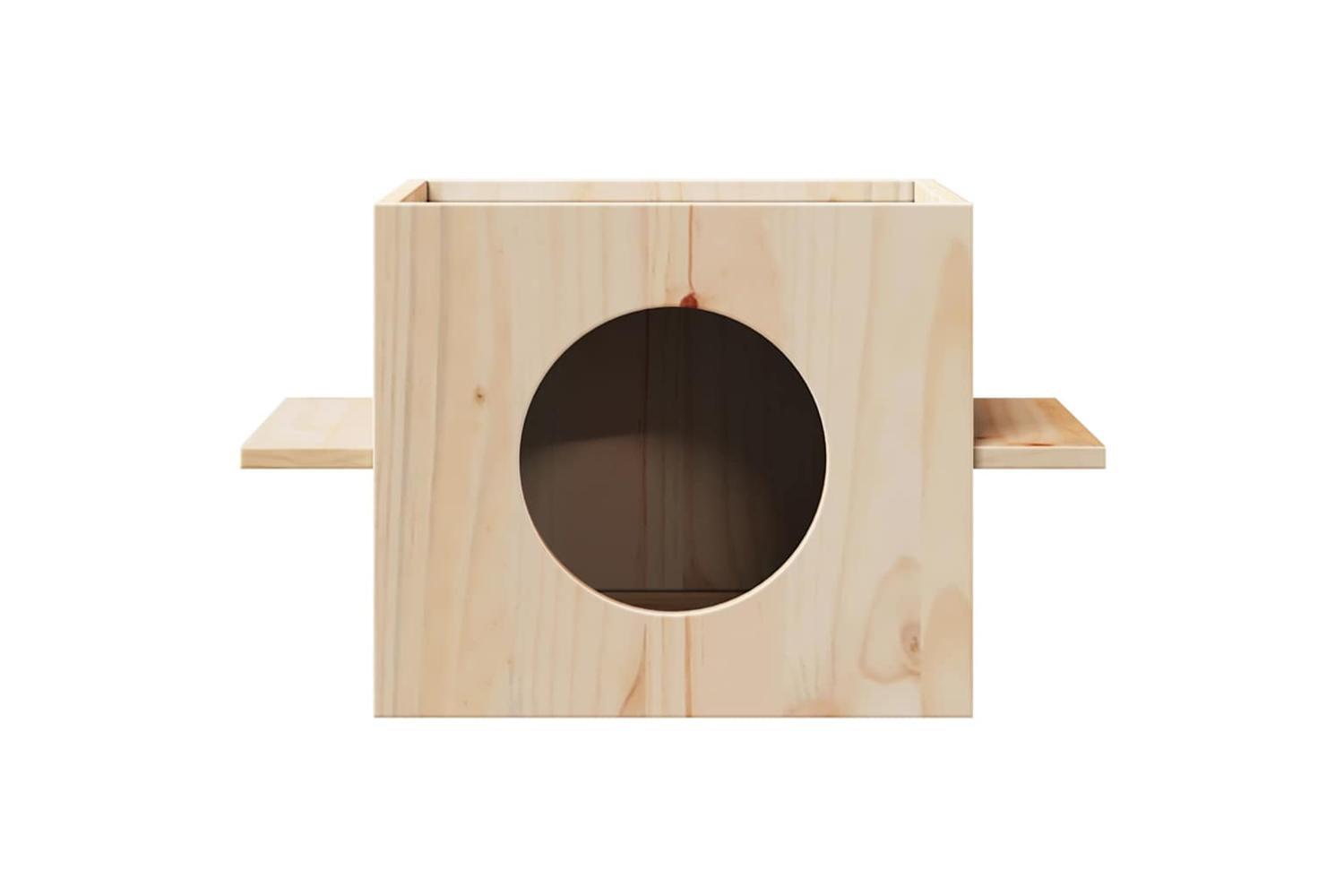 Cat House 51x35x30 Cm Solid Wood Pine-3