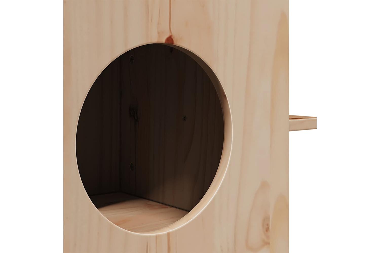 Cat House 51x35x30 Cm Solid Wood Pine-6