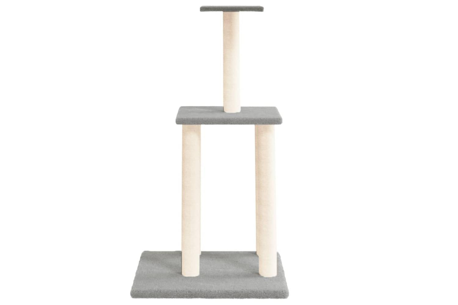 Cat Tree With Sisal Scratching Posts Light Grey 855 Cm-3