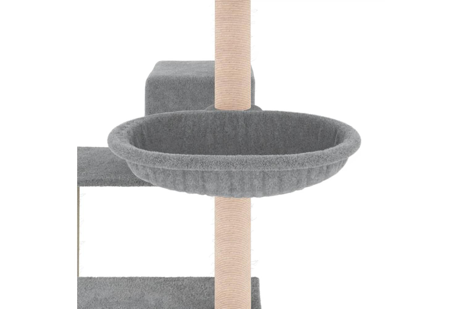 Cat Tree With Sisal Scratching Posts Light Grey 825 Cm-7