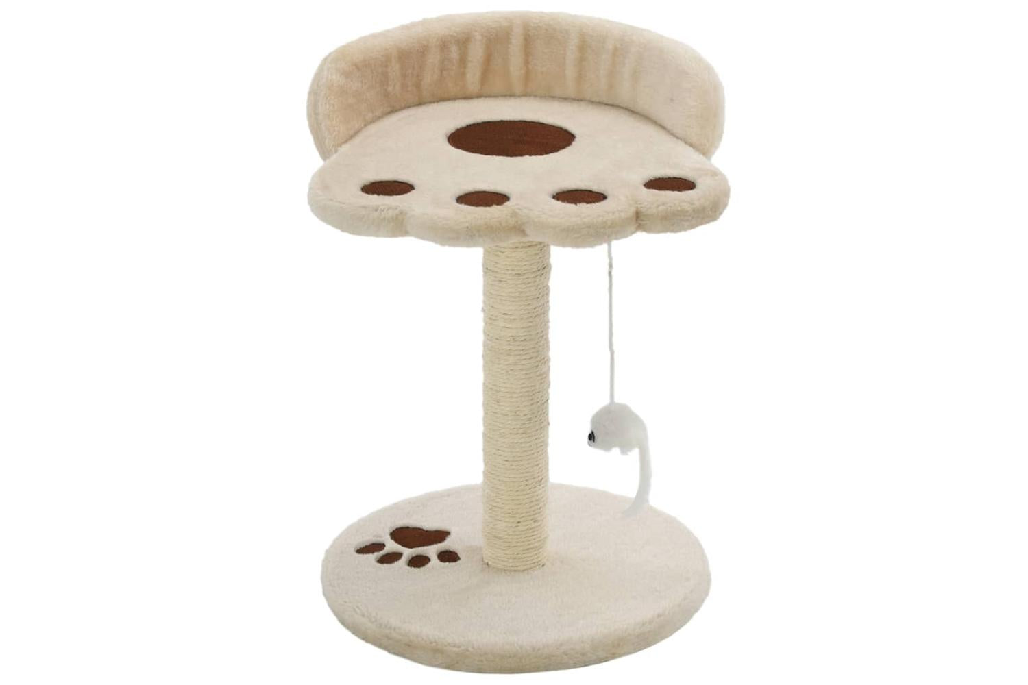 Cat Tree With Sisal Scratching Post 40 Cm Beige And Brown-2