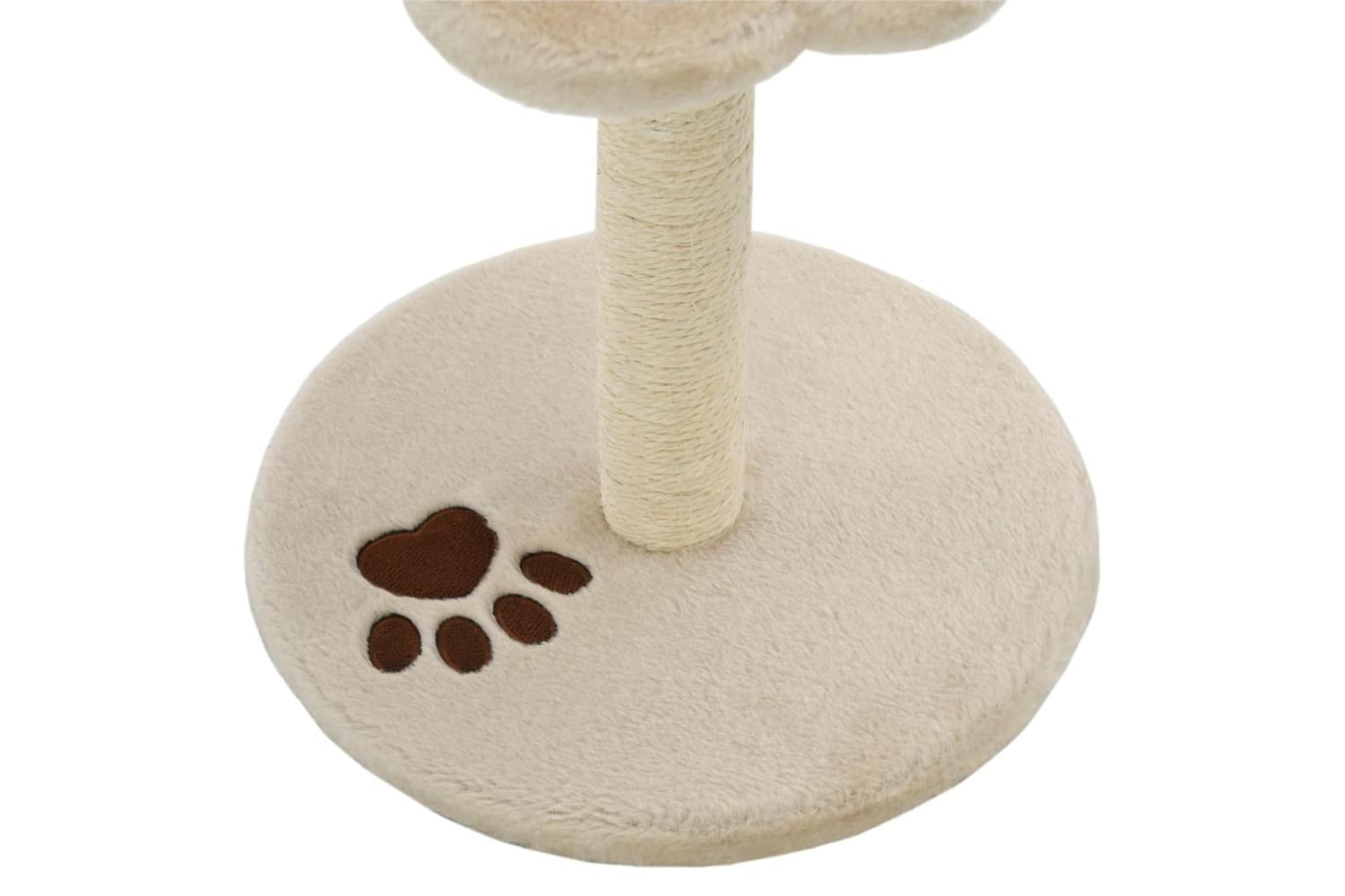 Cat Tree With Sisal Scratching Post 40 Cm Beige And Brown-5