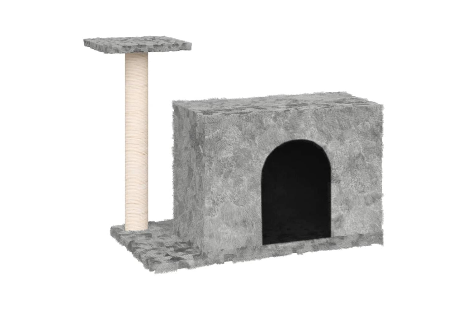 Cat Tree With Sisal Scratching Post Light Grey 51 Cm-2