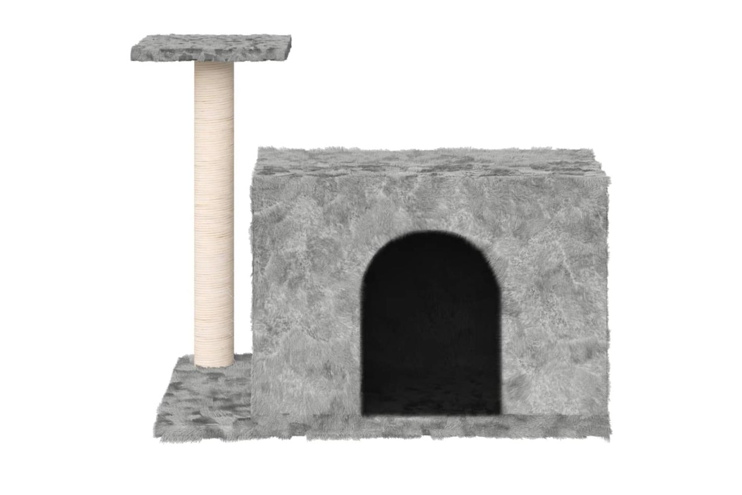 Cat Tree With Sisal Scratching Post Light Grey 51 Cm-3