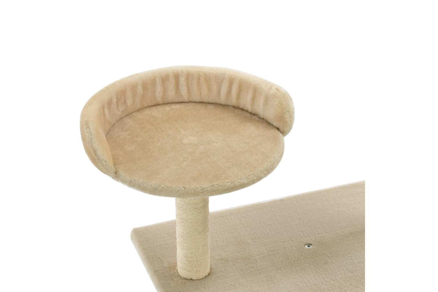 Cat Tree With Sisal Scratching Posts 95 Cm Beige-5