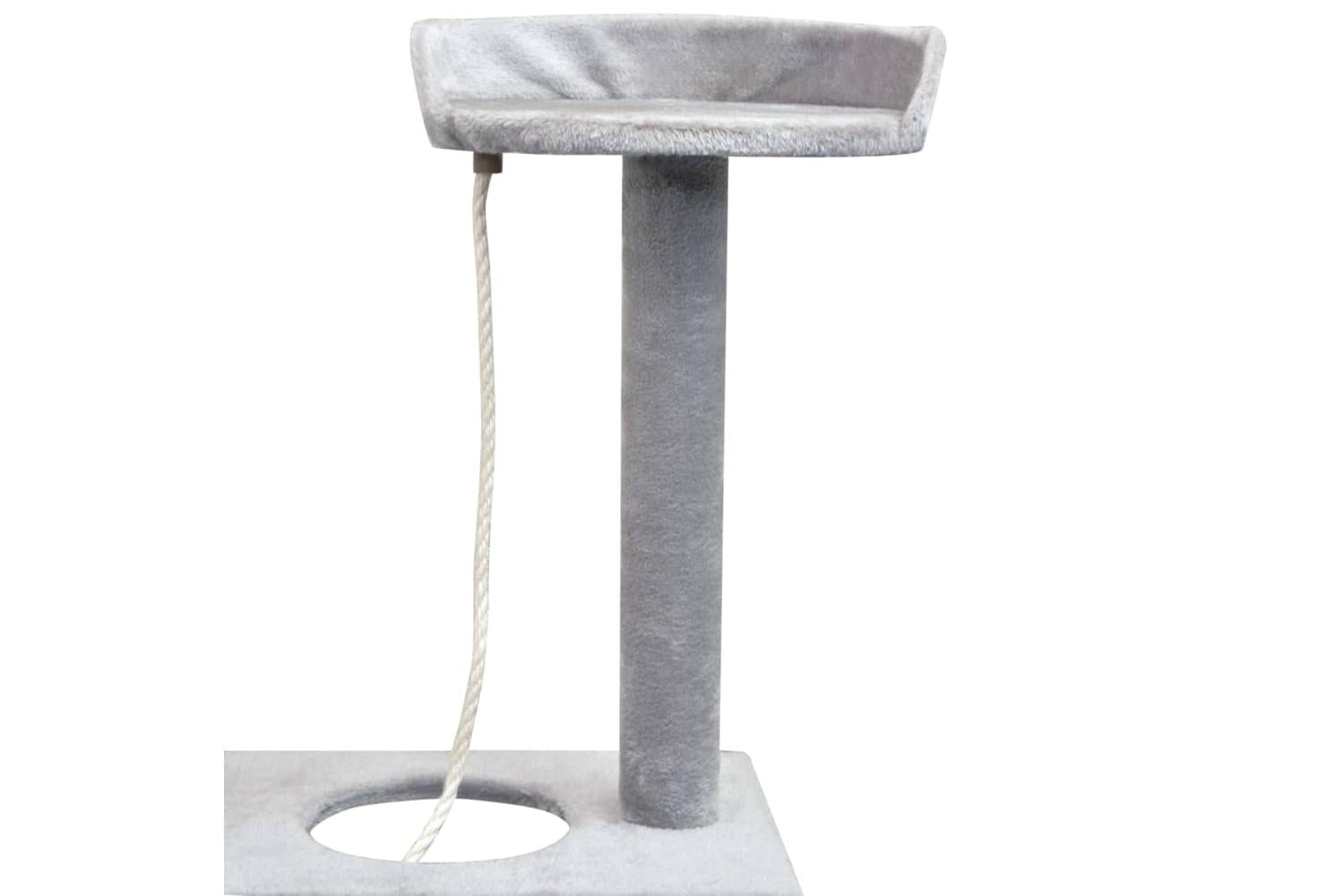 Cat Tree With Sisal Scratching Posts 150 Cm Grey-4