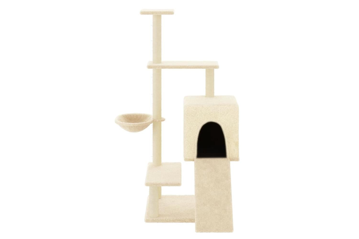 Cat Tree With Sisal Scratching Posts Cream 1305 Cm-3