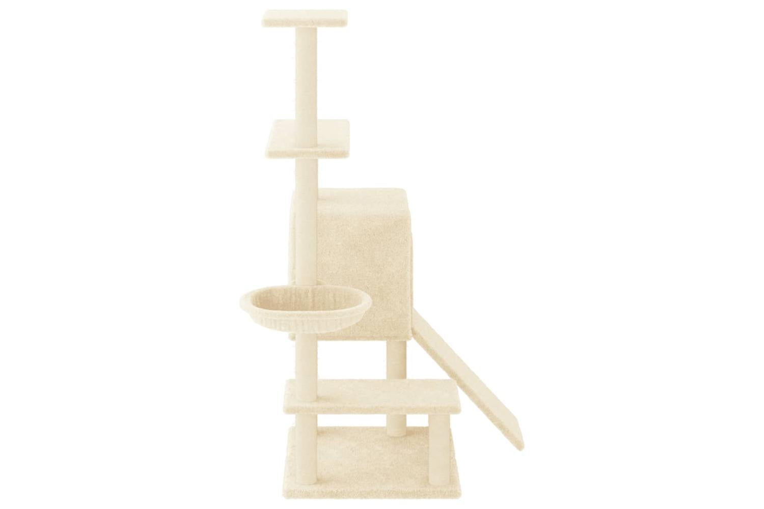 Cat Tree With Sisal Scratching Posts Cream 1305 Cm-4