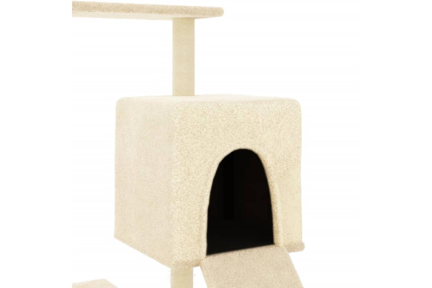 Cat Tree With Sisal Scratching Posts Cream 1305 Cm-6