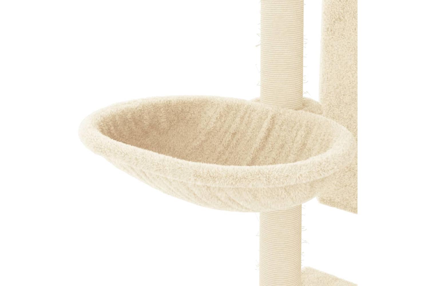 Cat Tree With Sisal Scratching Posts Cream 1305 Cm-7