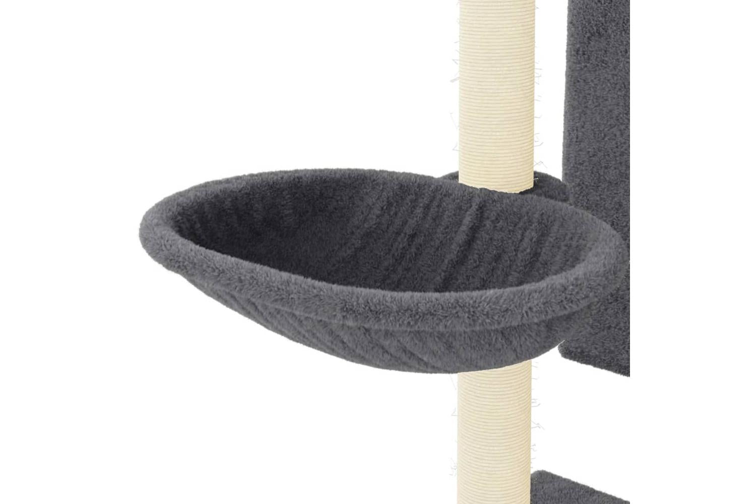 Cat Tree With Sisal Scratching Posts Dark Grey 1305 Cm-7