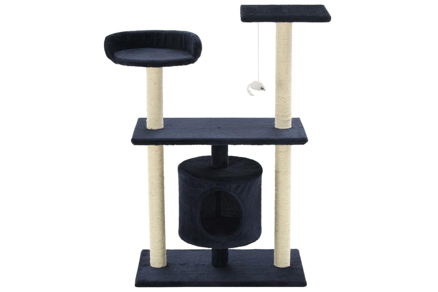 Cat Tree With Sisal Scratching Posts 95 Cm Dark Blue-3