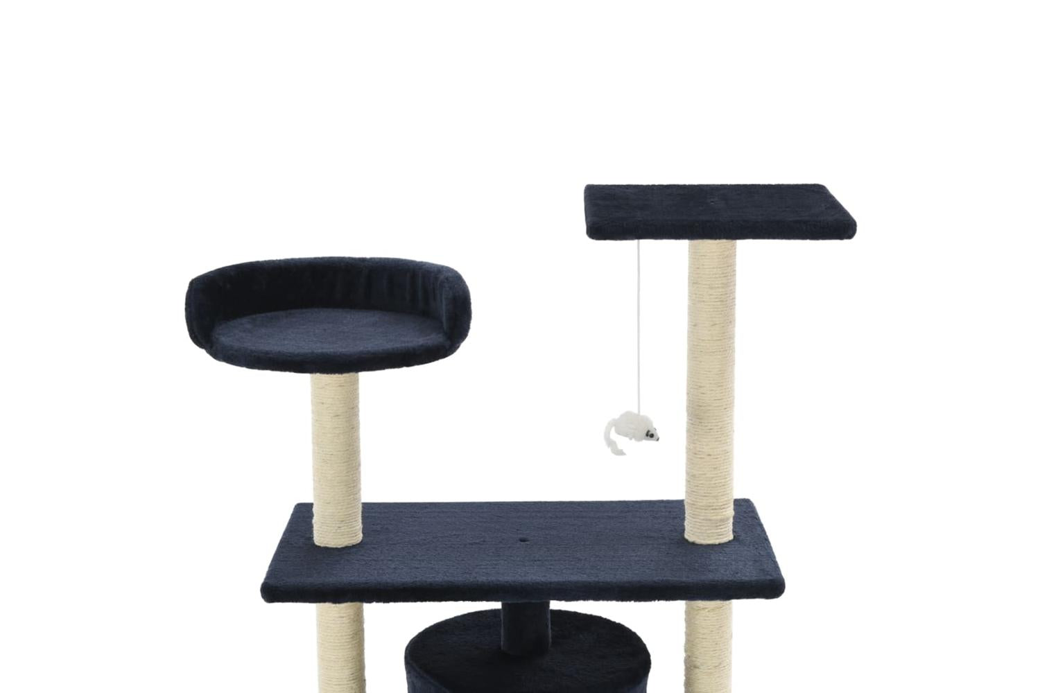 Cat Tree With Sisal Scratching Posts 95 Cm Dark Blue-4