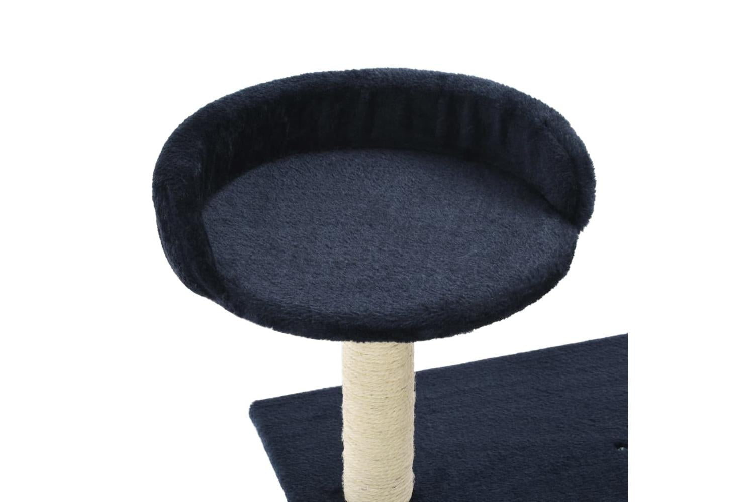 Cat Tree With Sisal Scratching Posts 95 Cm Dark Blue-5