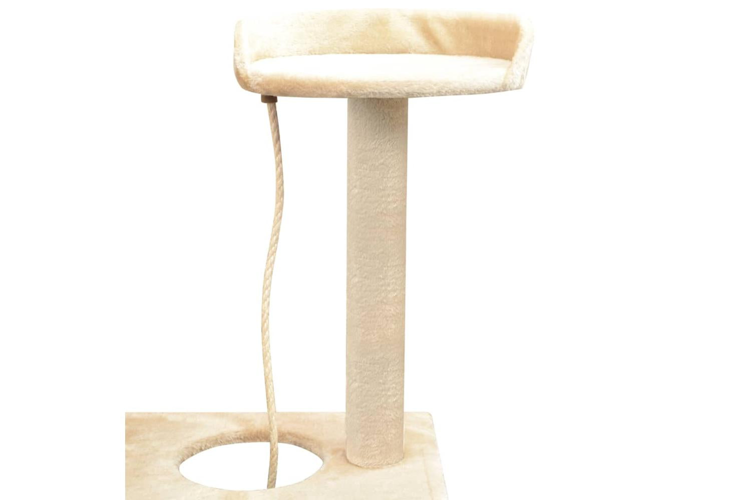 Cat Tree With Sisal Scratching Posts 150 Cm Beige-4