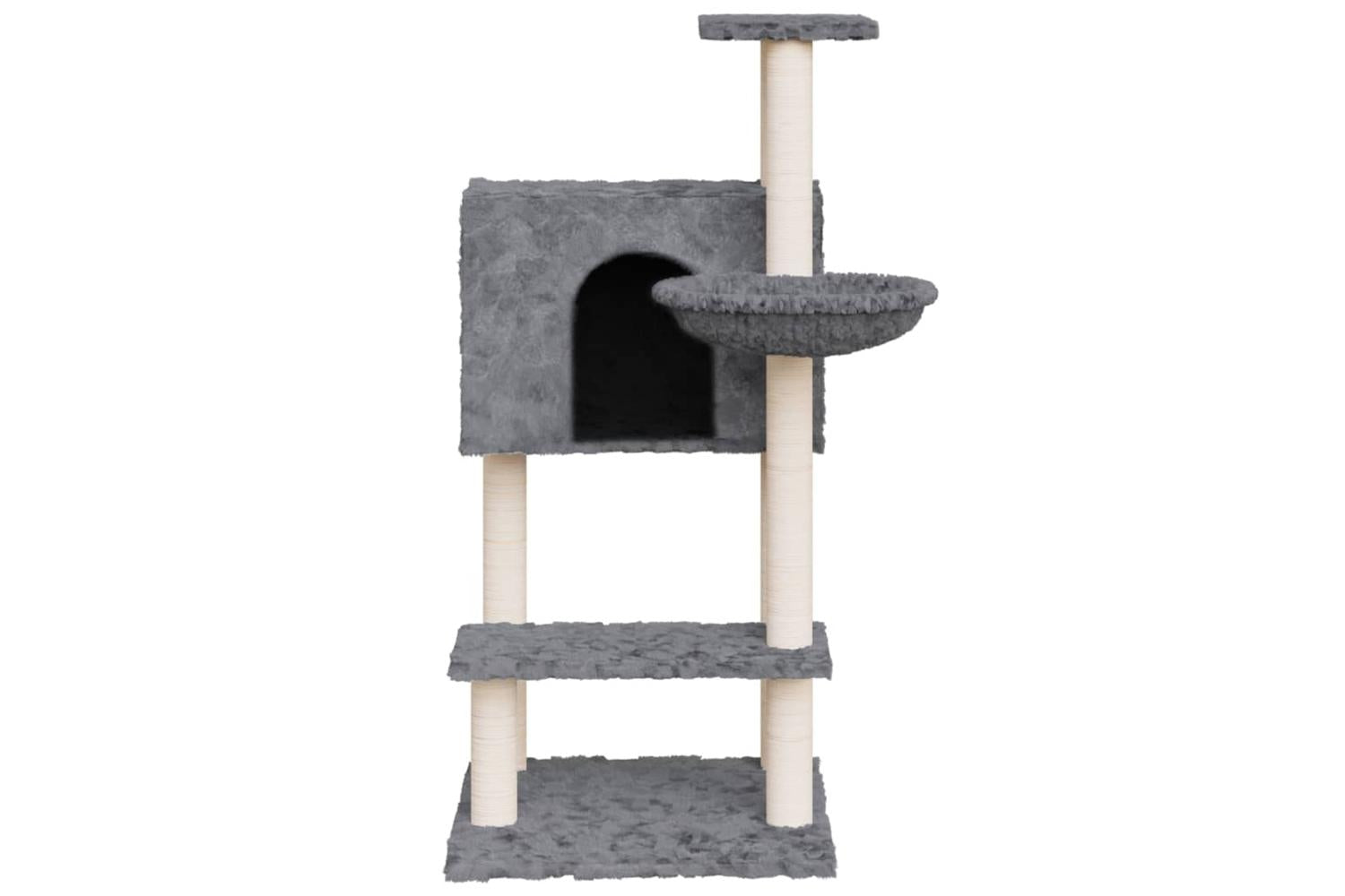 Cat Tree With Sisal Scratching Posts Dark Grey 1085 Cm-4
