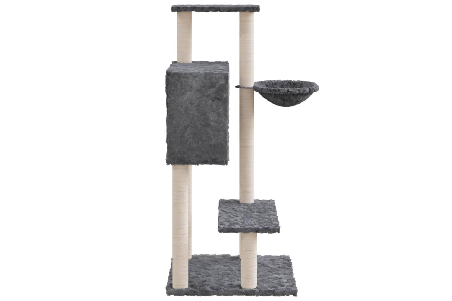 Cat Tree With Sisal Scratching Posts Dark Grey 1085 Cm-5