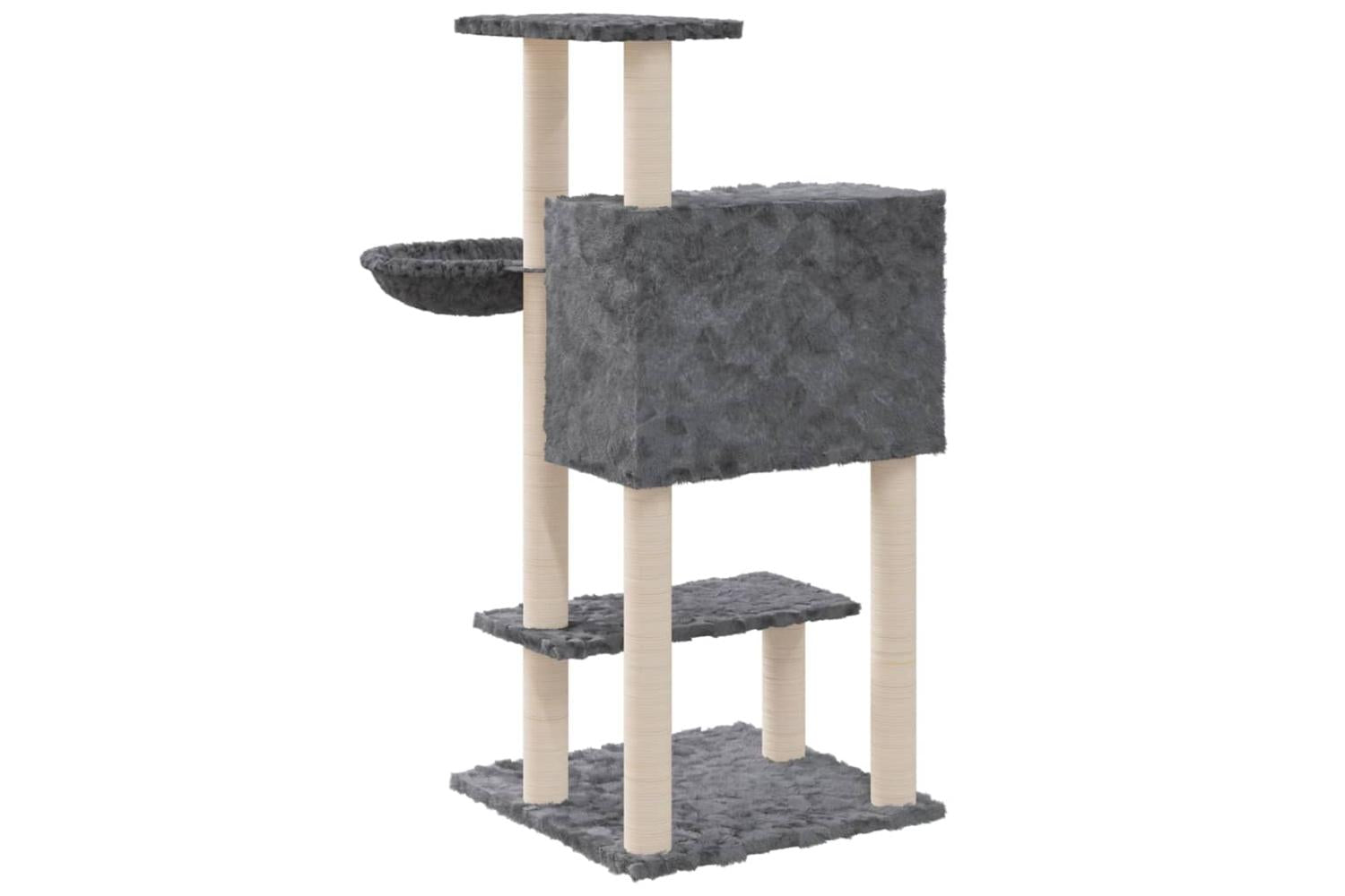 Cat Tree With Sisal Scratching Posts Dark Grey 1085 Cm-6
