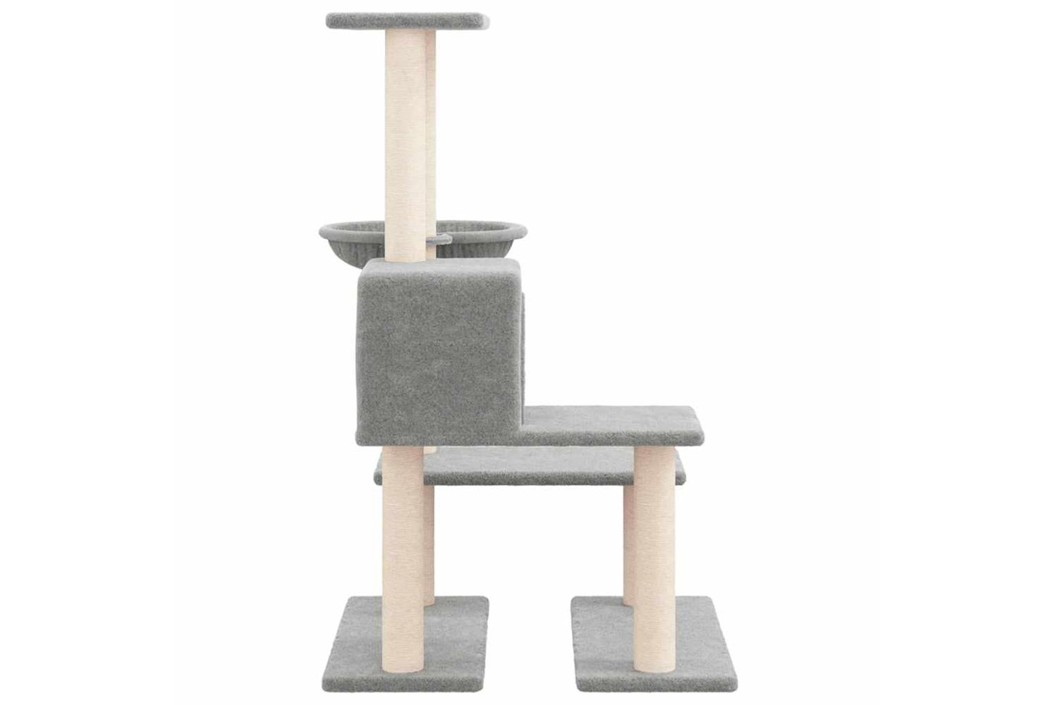 Cat Tree With Sisal Scratching Posts Light Grey 945 Cm-4
