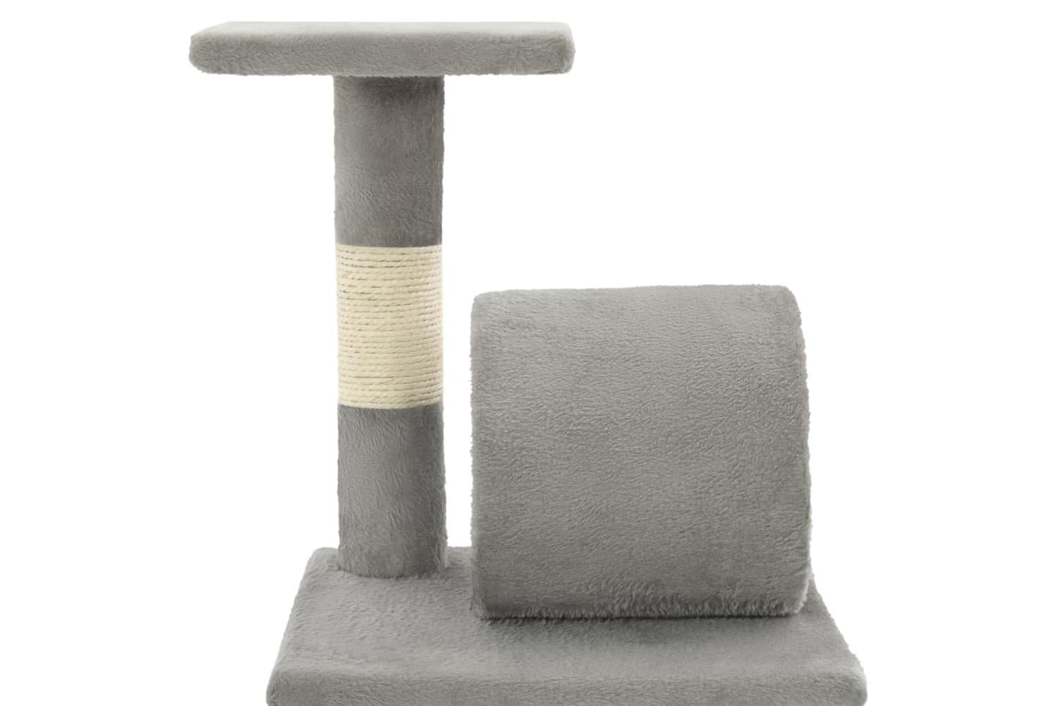 Cat Tree With Sisal Scratching Posts 65 Cm Grey-5