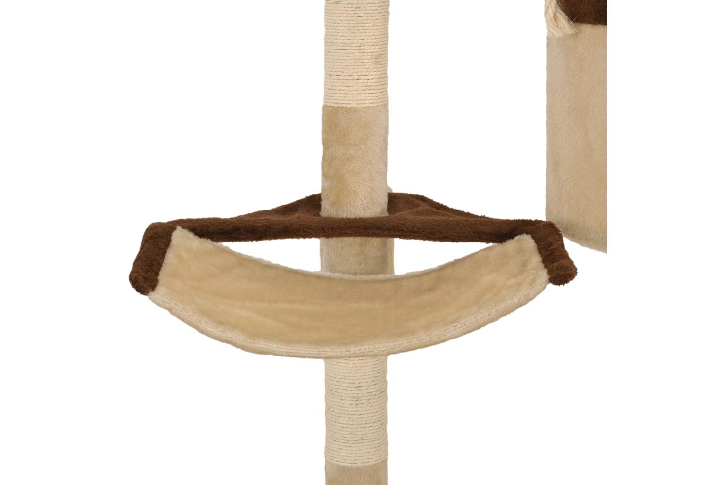 Cat Tree With Sisal Scratching Posts Wall Mounted 194 Cm-8