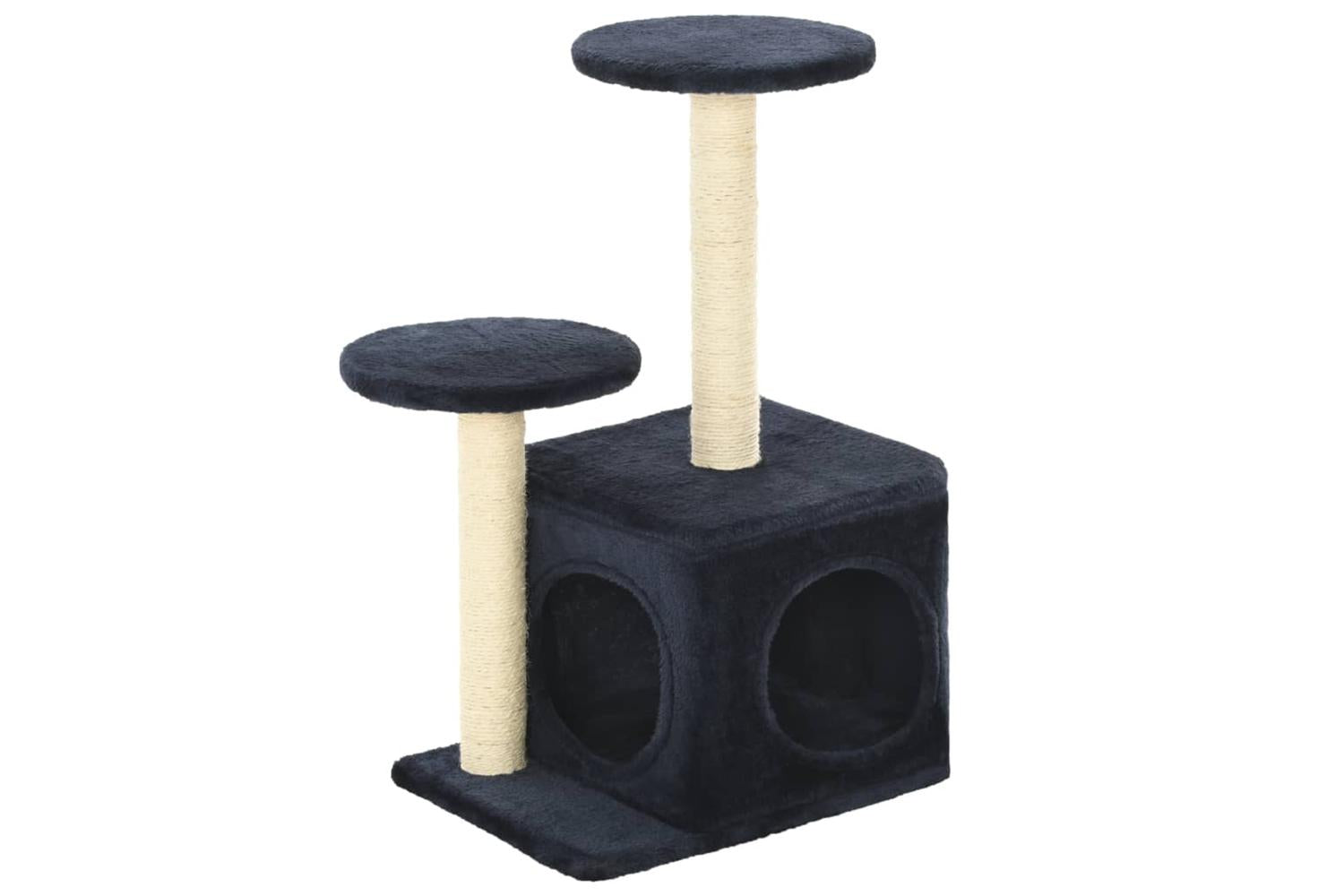 Cat Tree With Sisal Scratching Posts 60 Cm Dark Blue-2