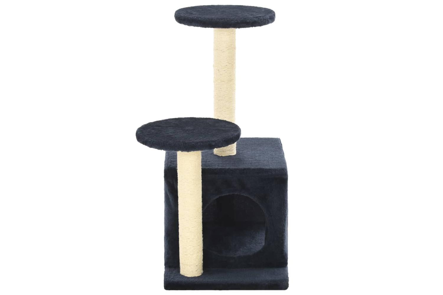 Cat Tree With Sisal Scratching Posts 60 Cm Dark Blue-5