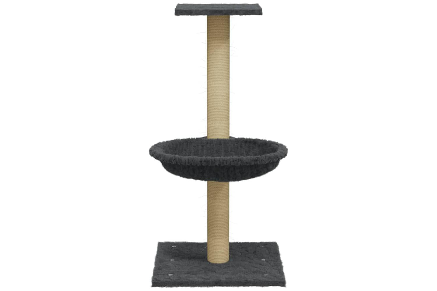 Cat Tree With Sisal Scratching Post Dark Grey 74 Cm-4