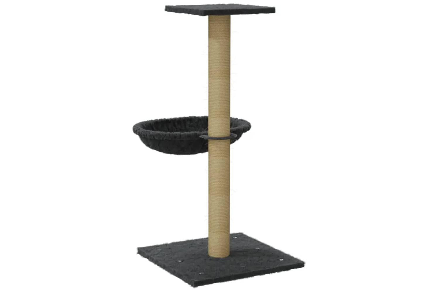 Cat Tree With Sisal Scratching Post Dark Grey 74 Cm-6