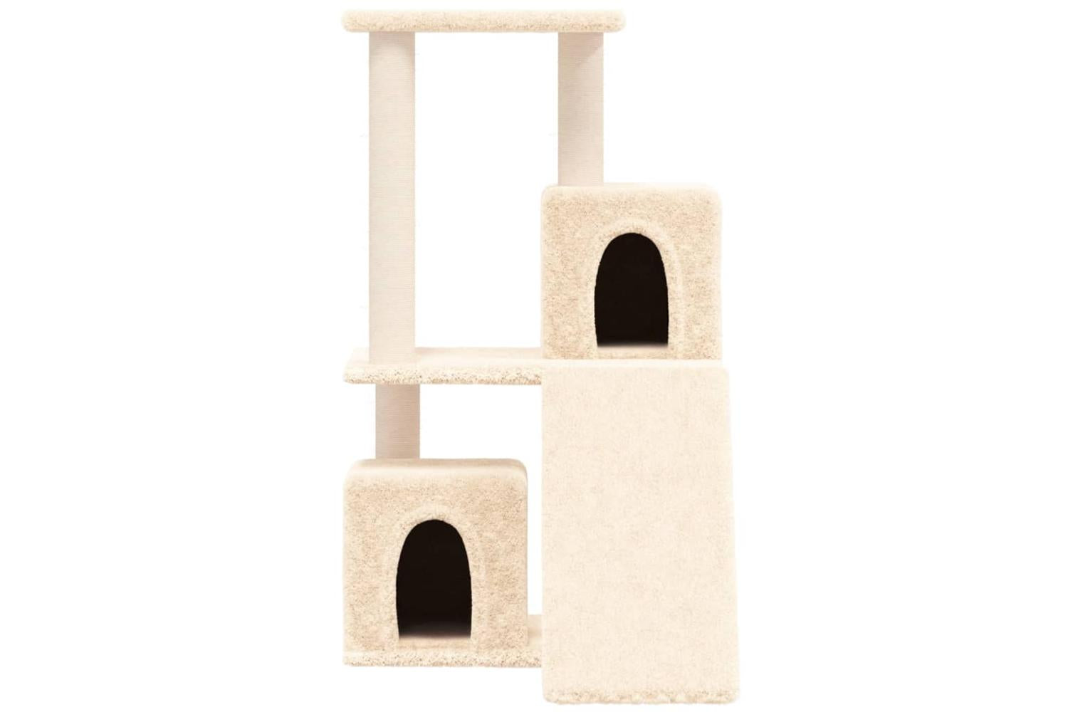 Cat Tree With Sisal Scratching Posts Cream 82 Cm-3