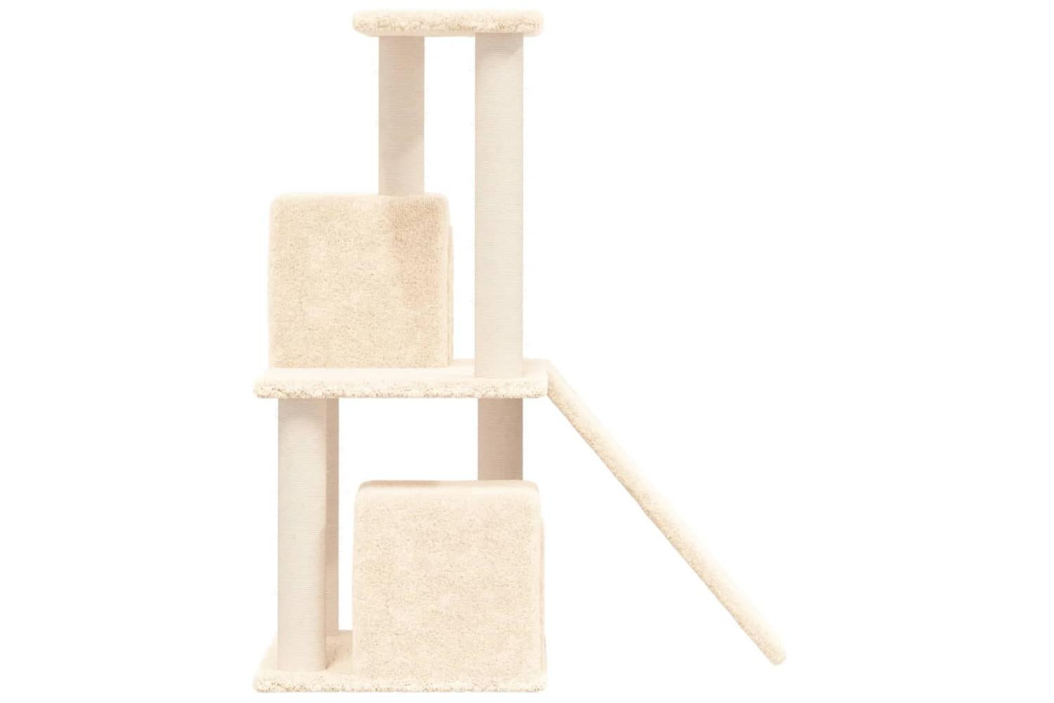 Cat Tree With Sisal Scratching Posts Cream 82 Cm-4