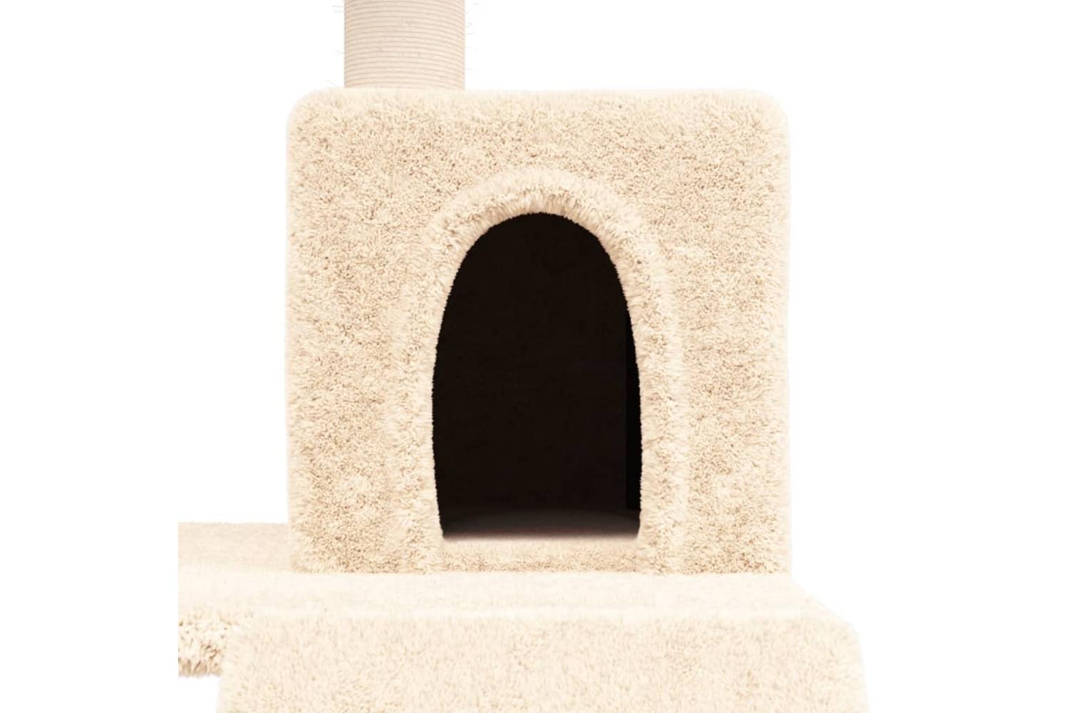 Cat Tree With Sisal Scratching Posts Cream 82 Cm-6
