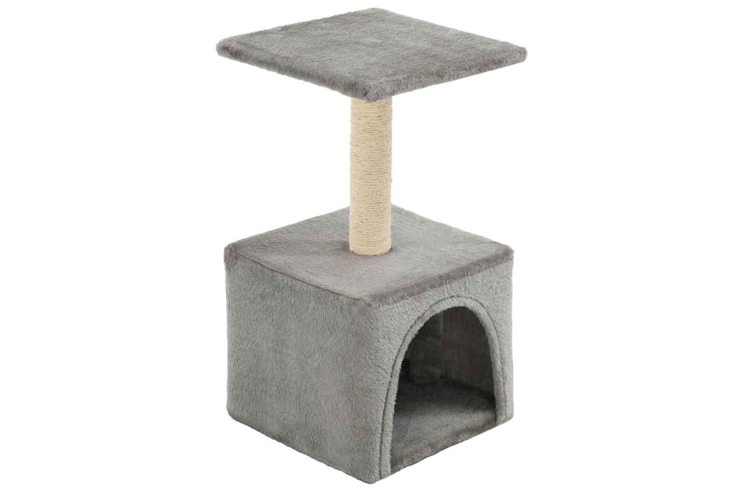 Cat Tree With Sisal Scratching Post 55 Cm Grey-2